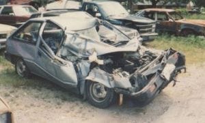 What was left of my car. What was left of my car.