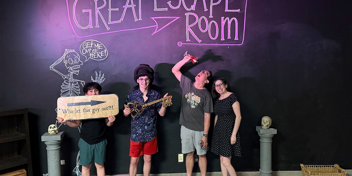 It's Not Just the Room That We're Escaping