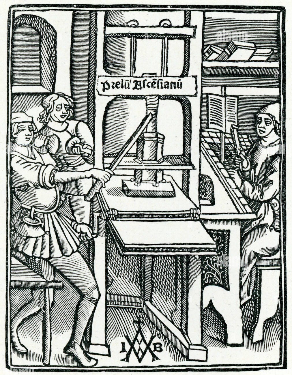 Woodcut printing press 16th hi-res stock photography and images - Alamy Woodcut printing press 16th hi-res stock photography and images - Alamy