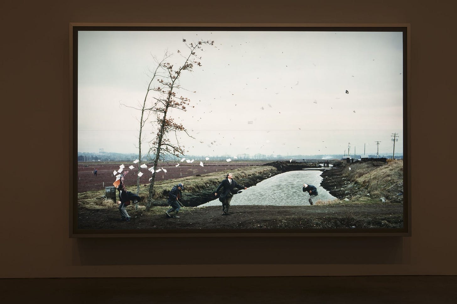 Installation view of photograph taken by Jeff Wall