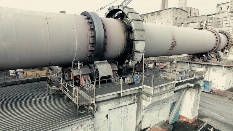 Concrete kiln tube