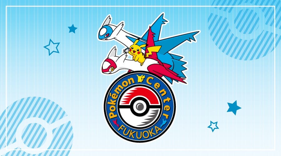 Pokémon Center Fukuoka reopens this summer, featuring mascots Latias, Latios, and Pikachu