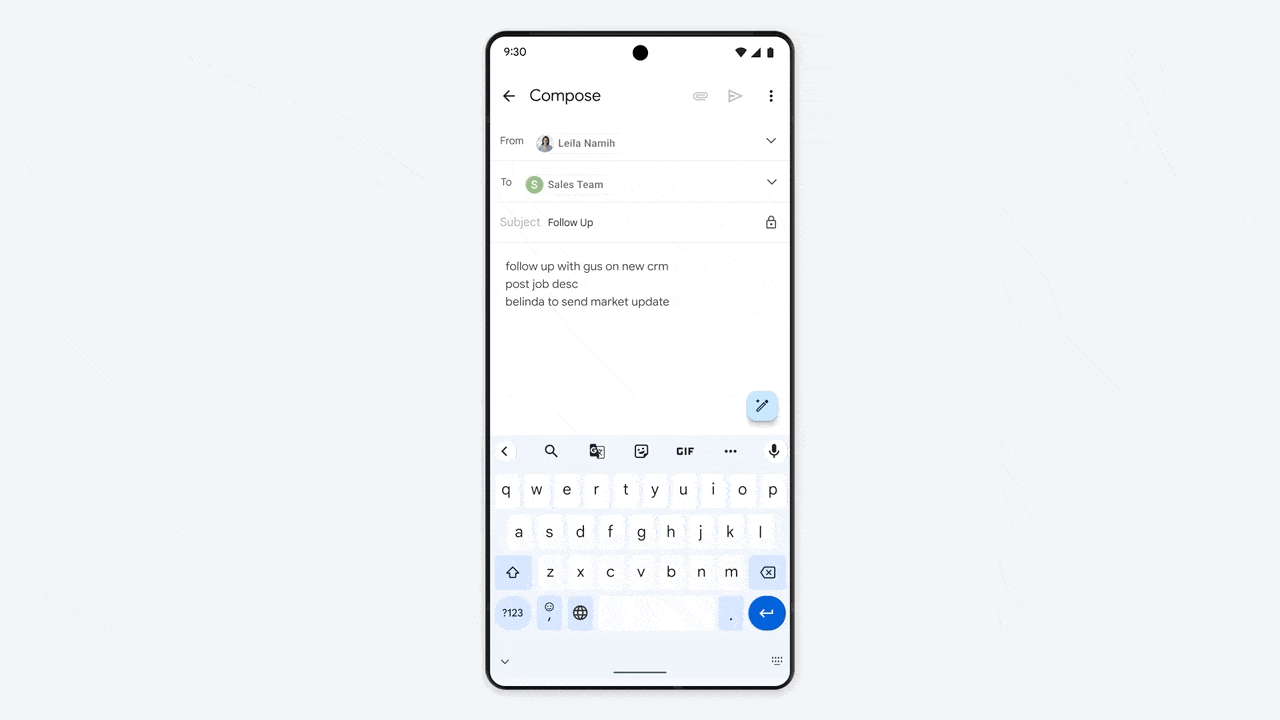 A demonstration of Gmail's AI demonstration tool A demonstration of Gmail's AI demonstration tool