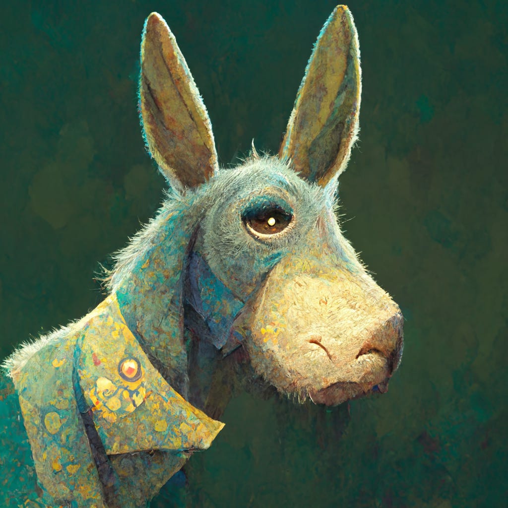 AI Generated Donkey AI Generated Donkey