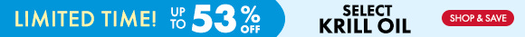 Get up to 53% Off on Select Krill Oil Get up to 53% Off on Select Krill Oil
