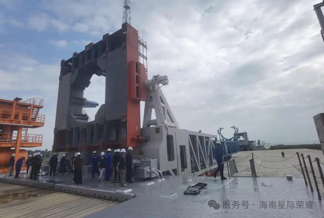 Hyperbola-3’s transporter-erector at Commercial Launch Pad 2.