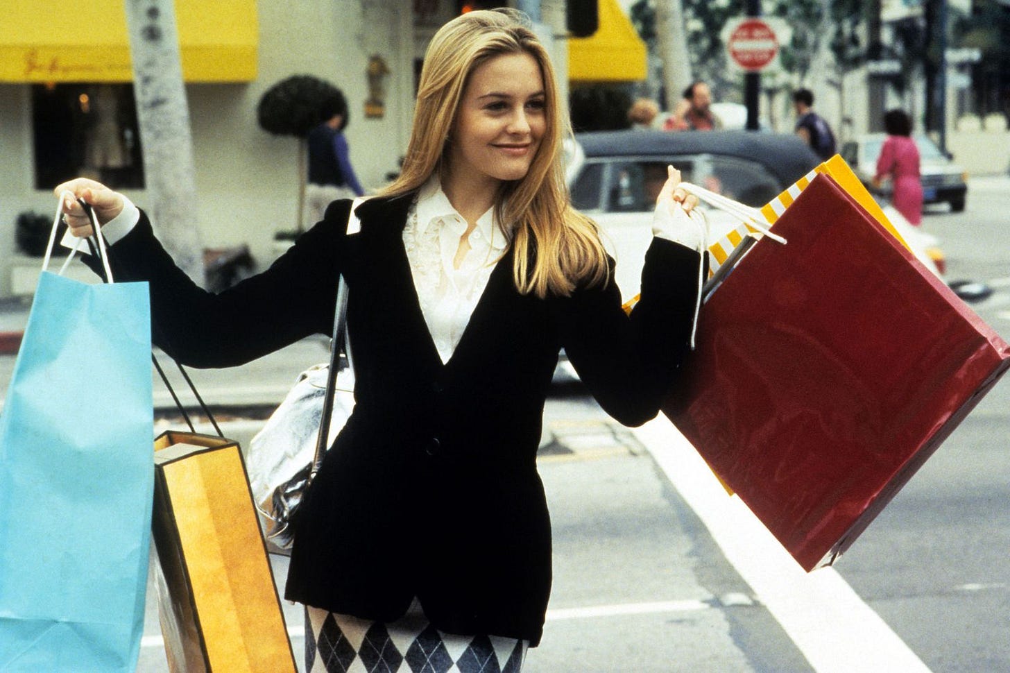 Cher's iconic computerised Clueless wardrobe could soon become a reality-  HarpersBAZAARUK | Shopping meme, Shopping humor, Christmas memes