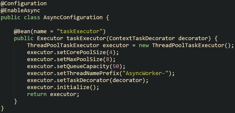 Thread Context Isolation in Spring Boot Async Calls
