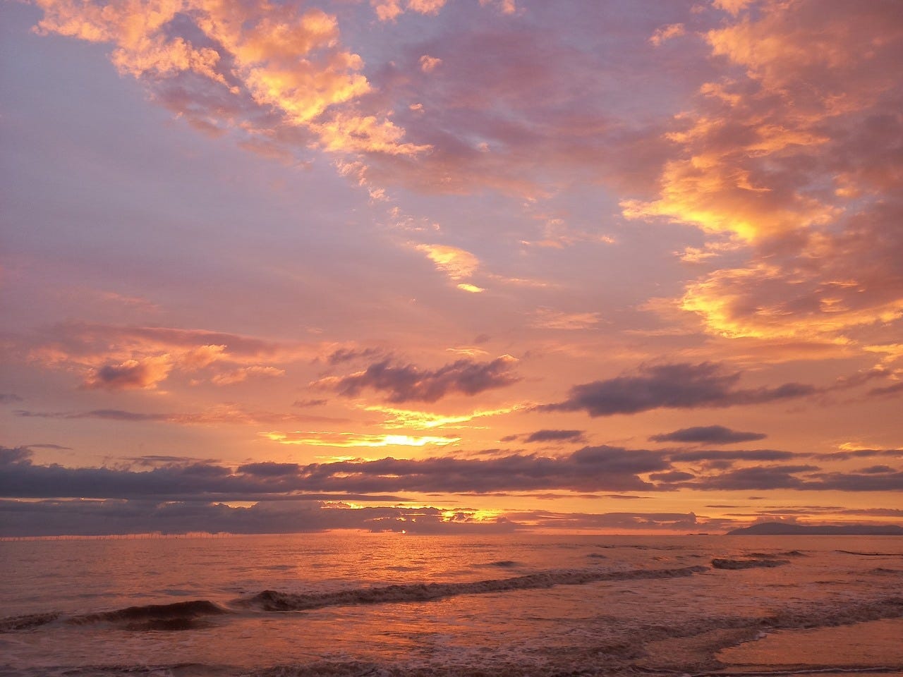 Clouds at sunset