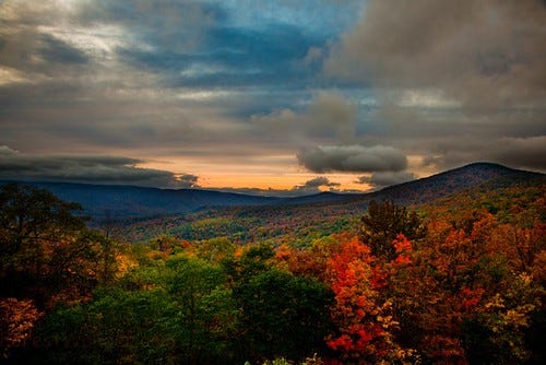 West Virginia Fall Foliage Mountain Sunset | Vibrant Fall Fo… | Flickr