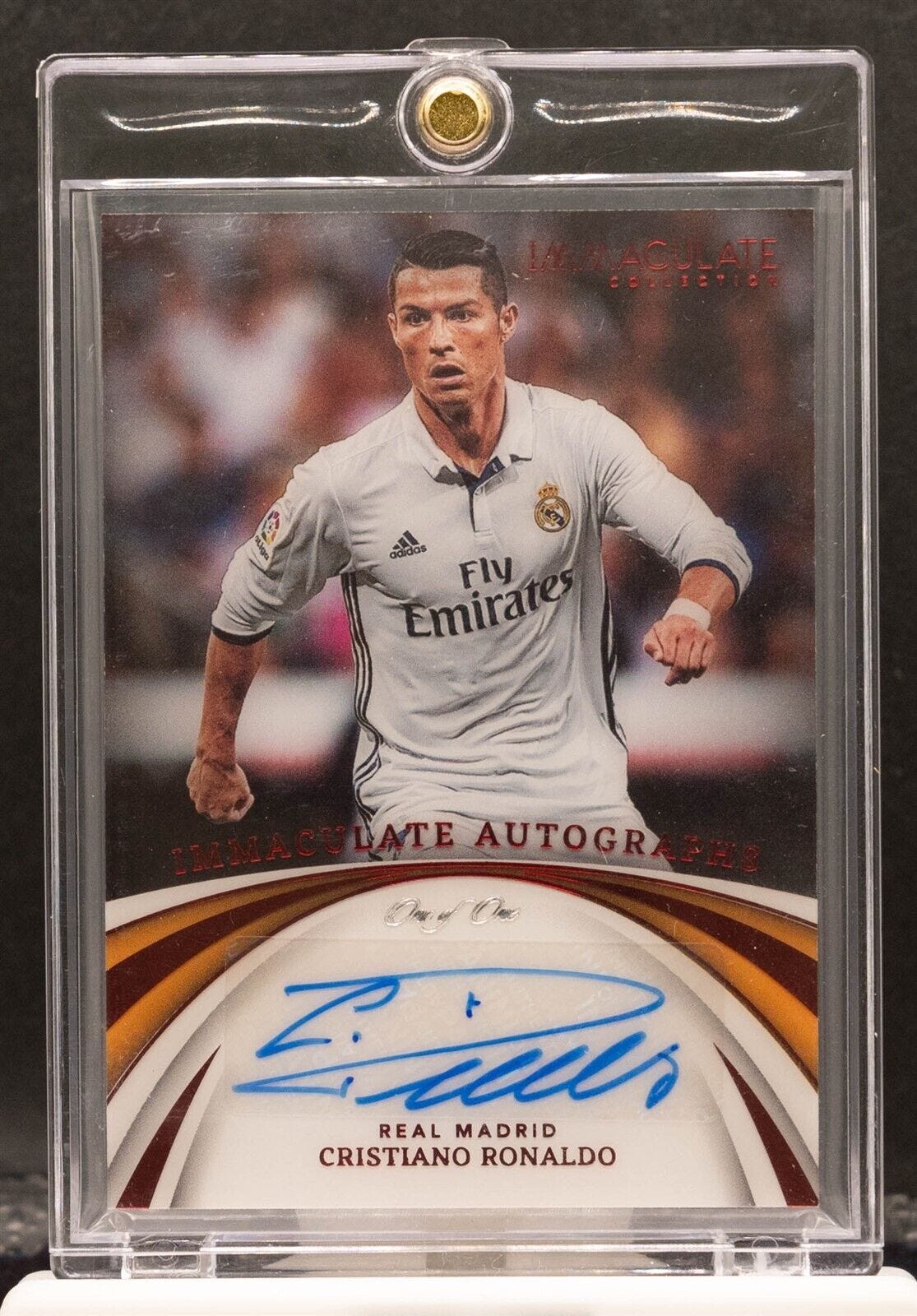 CRISTIANO RONALDO 2022 Panini Immaculate Autographs Ruby Auto 1/1 Real Madrid - Picture 1 of 2