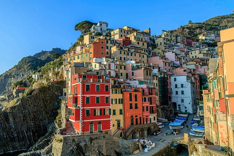 Some views of the five Cinque Terre villages: Riomaggiore, Manarola, Corniglia, Vernazza e Monterosso al Mare.