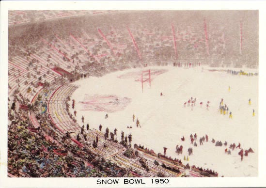 Snow Bowl 1950, Ohio State University, Columbus, Ohio
