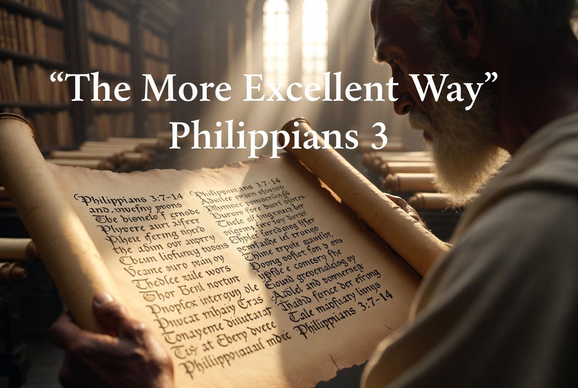 The More Excellent Way (Philippians 3:7–16) The More Excellent Way (Philippians 3:7–16)