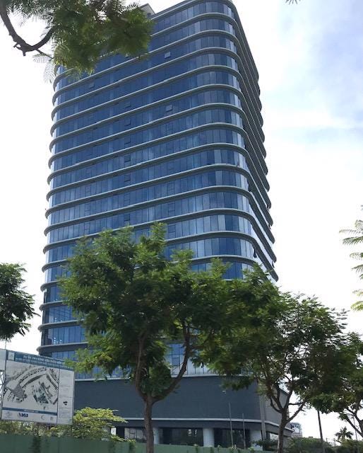 Khối Tòa nhà ICT 20 tấng Công viên phần mềm DDf Nẵng số 2. Ảnh Ngô Anh Văn Khối Tòa nhà ICT 20 tấng Công viên phần mềm DDf Nẵng số 2. Ảnh Ngô Anh Văn