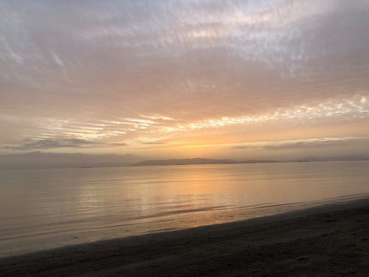 Sunset from Alameda, CA, January 9, 2023
