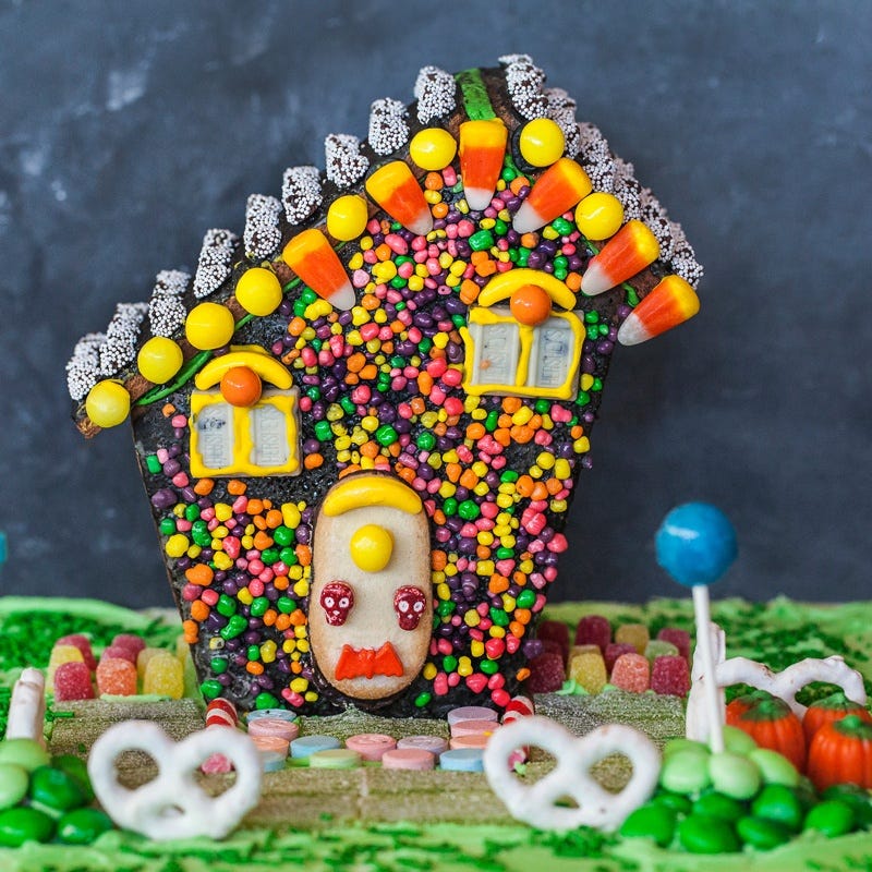 nerds haunted Halloween Gingerbread house by jackie alpers nerds haunted Halloween Gingerbread house by jackie alpers