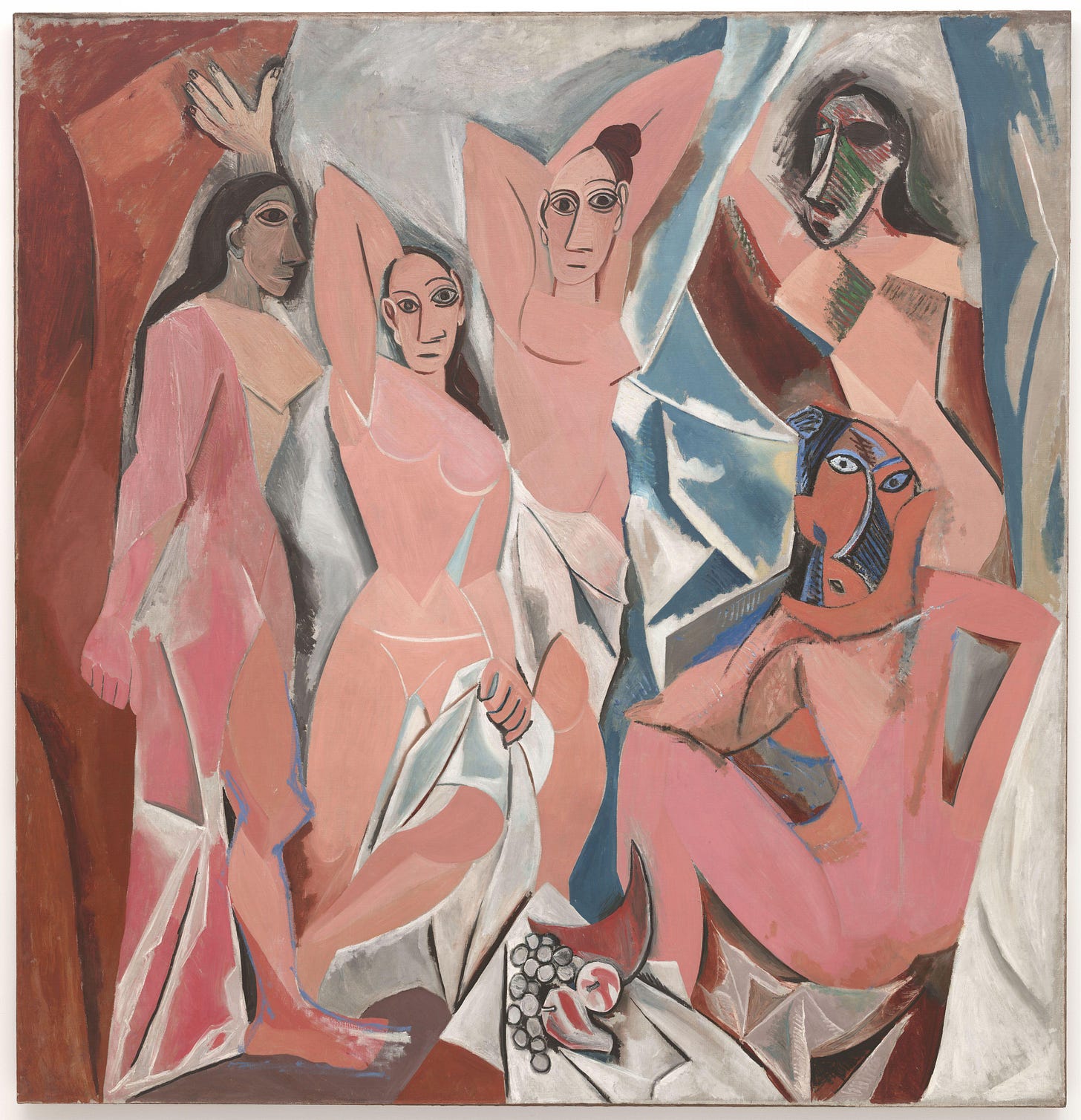 Picasso Les Demoiselles d'Avignon 1907 five figures Picasso Les Demoiselles d'Avignon 1907 five figures