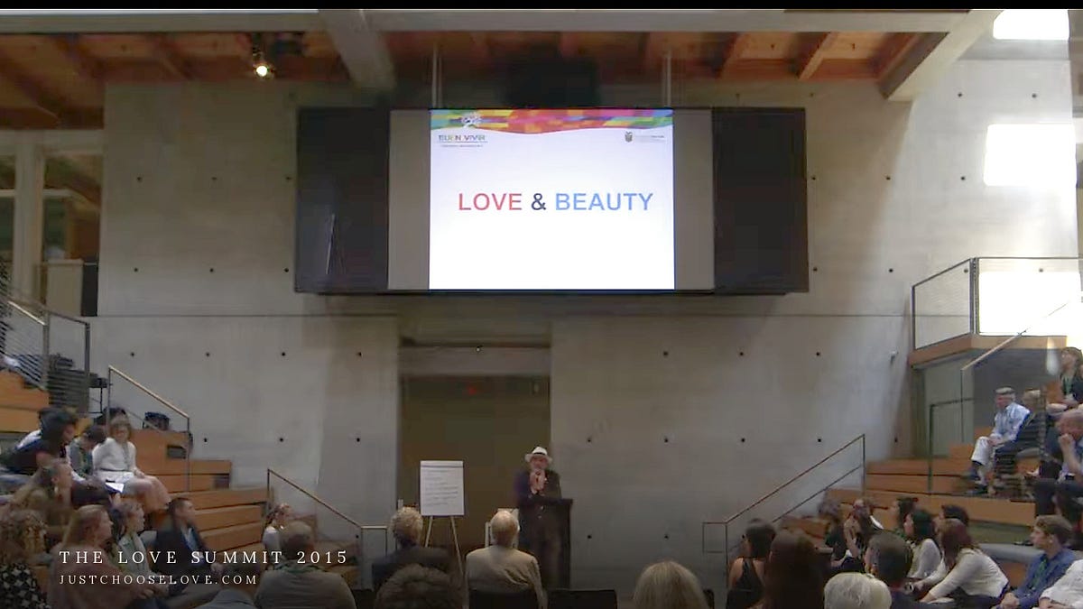 Freddy Ehlers speaking at the Love Summit, 2015