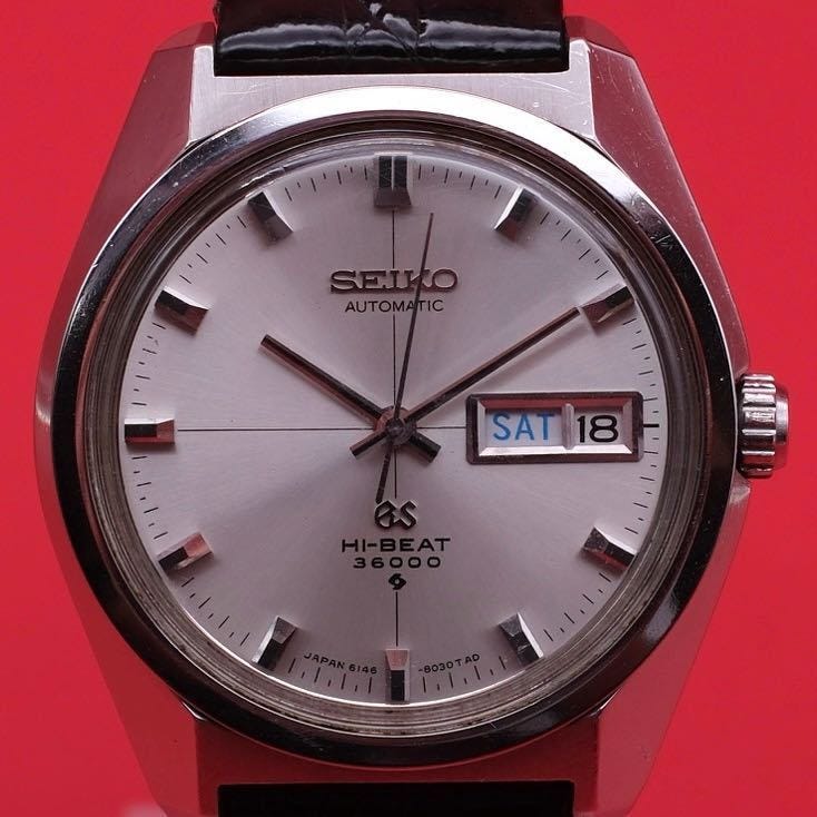 グランドセイコー 6146-8000 GRANDSEIKO 純正尾錠ベルト 竜頭 