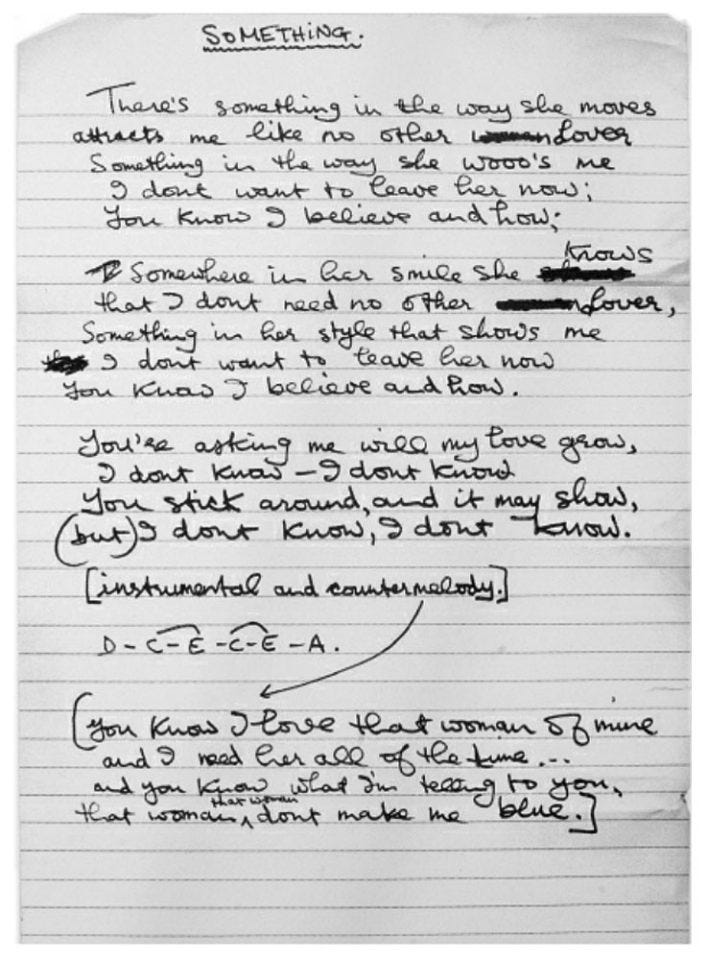 Something – song facts, recording info and more! | The Beatles Bible