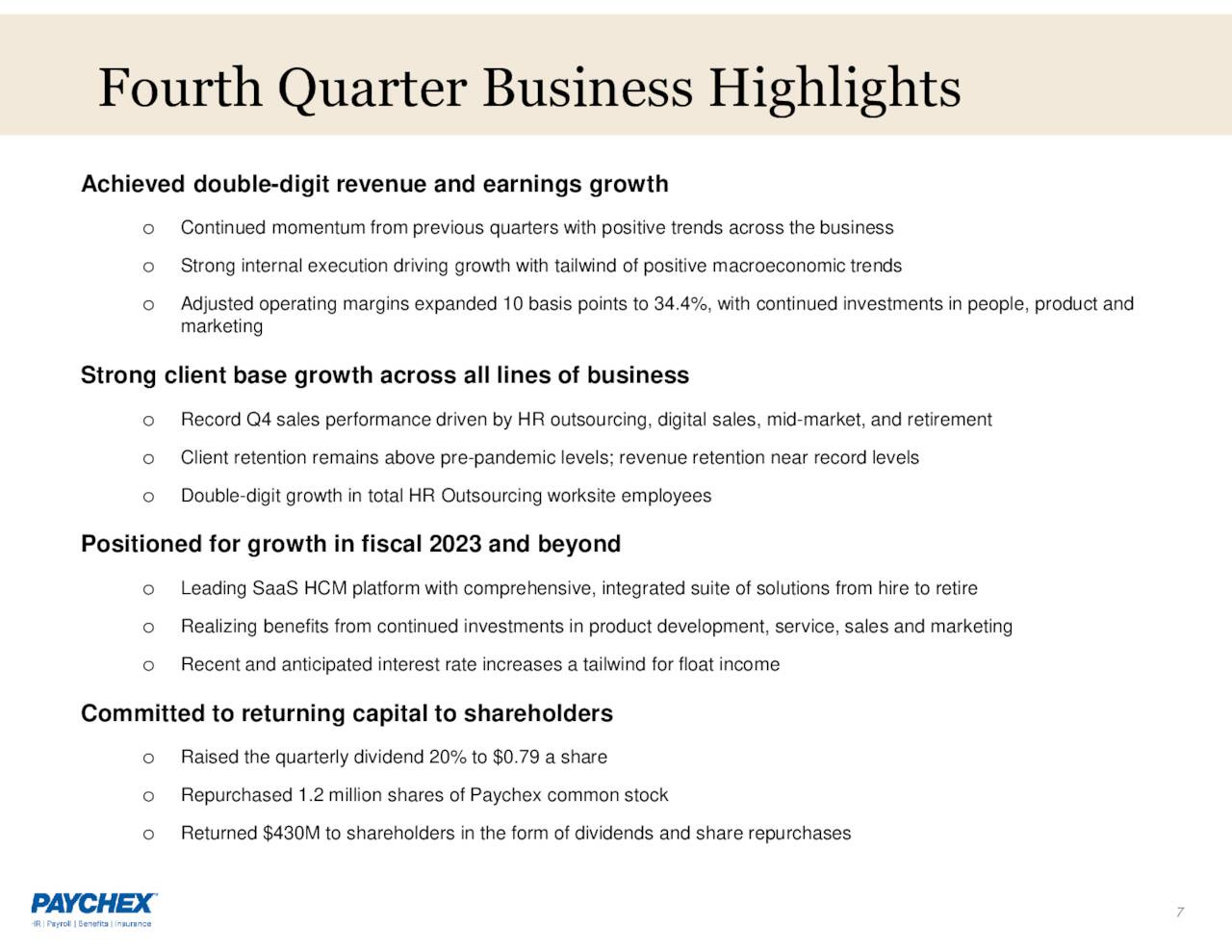 Return of Capital Return of Capital