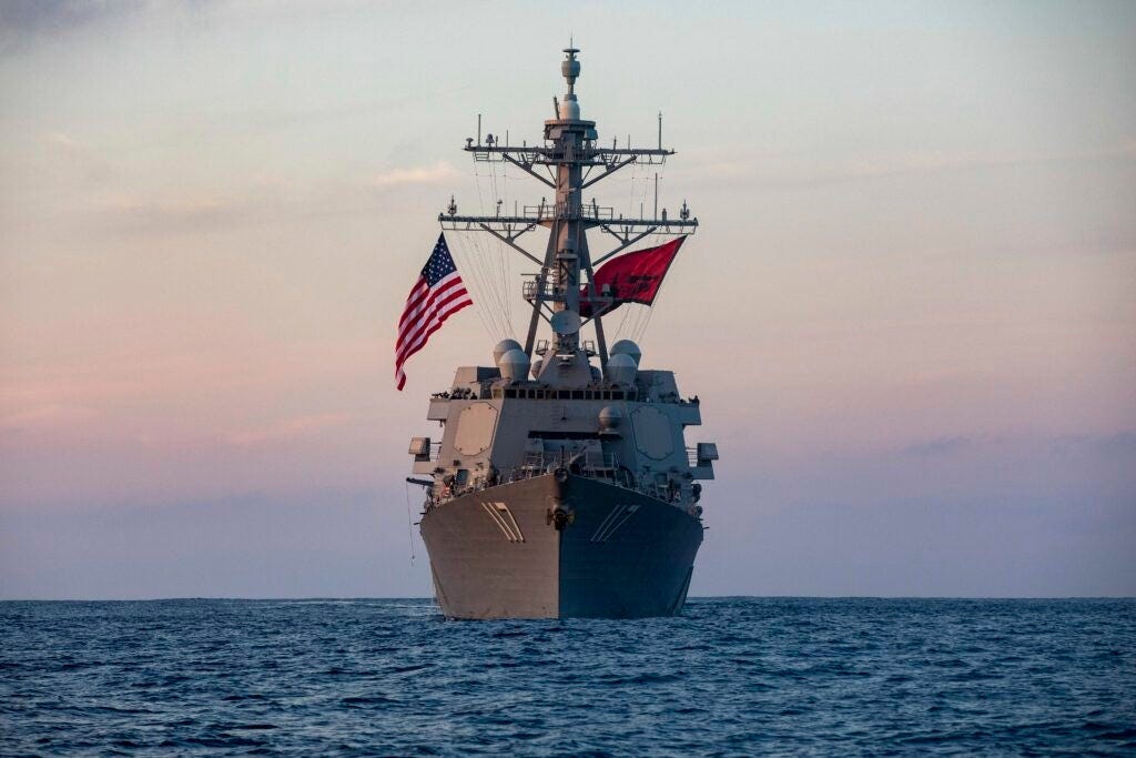 Navy destroyer USS Paul Ignatius spotted rocking new battle flag