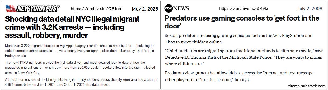 NYC illegal migrant crime with 3.2k arrests new york post | predators use game consoles to access kids abc news