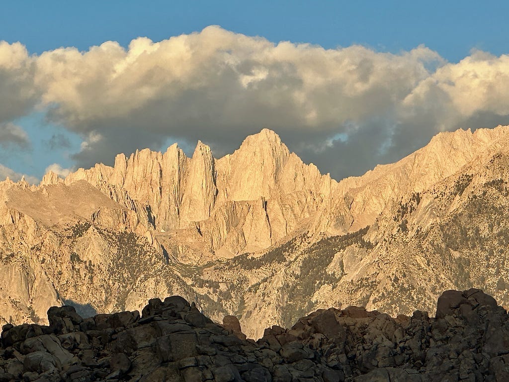 View of Mount Whitney from the Owens Valley