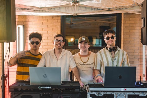 Select photographs from Summer 2025 with Speedy Records during their rooftop events