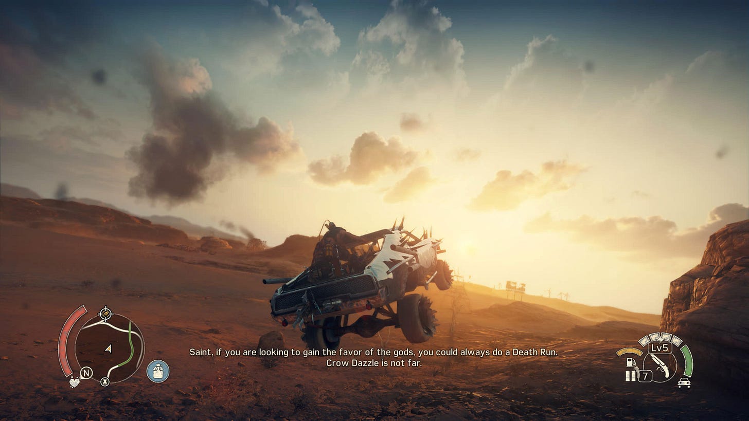 Απολαμβάνοντας την οδήγηση στο Mad Max Απολαμβάνοντας την οδήγηση στο Mad Max