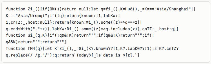 Code snippet