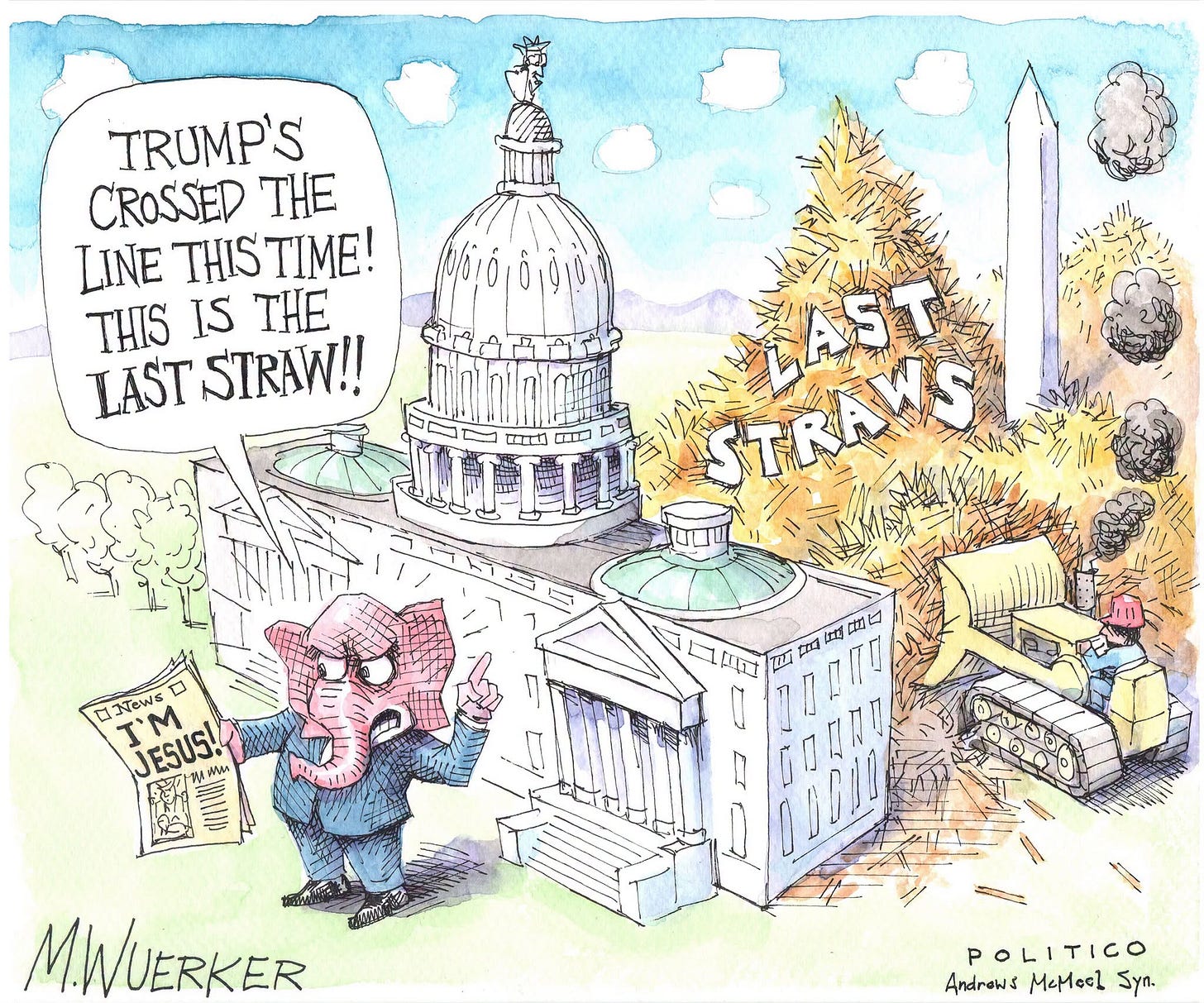 May be an image of ‎text that says '‎TRUMP'S CROSSED THE LINE THIS THISTIME! TIME! THIS IS THE LAST STRAW!! מנזי H刀 AST STRAWS أ INows MNOM ם I'M JESUS! 공하피 หุ6นมา ኢጅራያ C2 1口 ۳٦۳٦٦ μη は ZDZIO (교 Z0 M.WUERKER พะละ POLITICO Androw& MeMocl nyS‎'‎