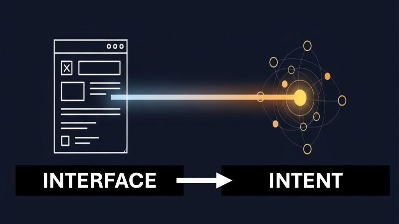 Intent First Design Example AI Driven Design: Interface to Intent - by John Gibbon