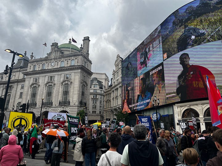 The 'Tax the Rich' protest continues through London