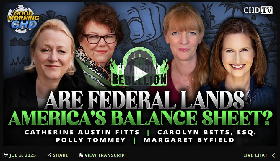 Financial Rebellion — Are Federal Lands America's Balance Sheet?