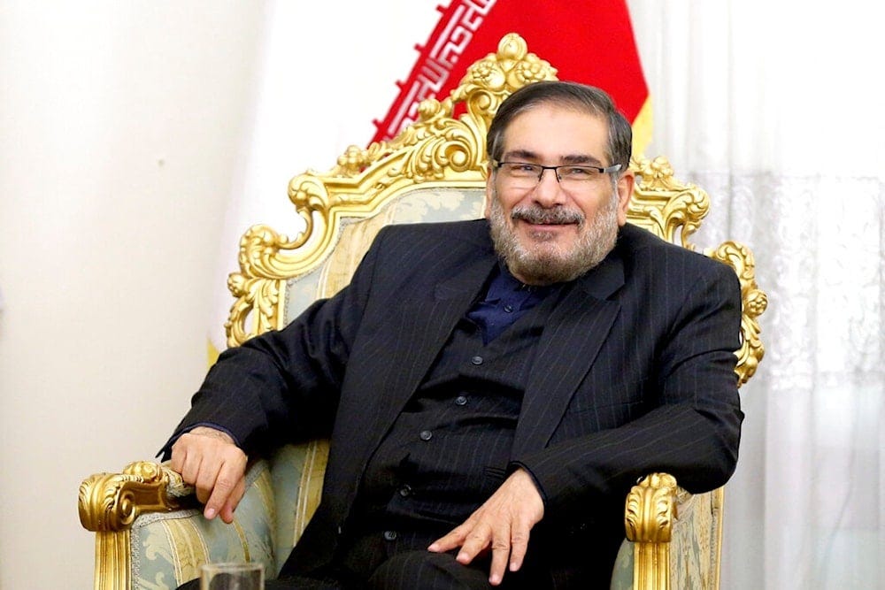 Secretary of Iran's Supreme National Security Council Ali Shamkhani, speaks with then-Syrian Prime Minister Imad Khamis in a meeting in Tehran, Iran, Tuesday, January 17, 2017 (AP) Secretary of Iran's Supreme National Security Council Ali Shamkhani, speaks with then-Syrian Prime Minister Imad Khamis in a meeting in Tehran, Iran, Tuesday, January 17, 2017 (AP)