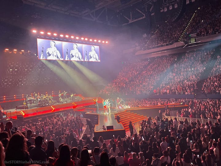 Four shots of the Jonas Brothers performing in Lexington KY