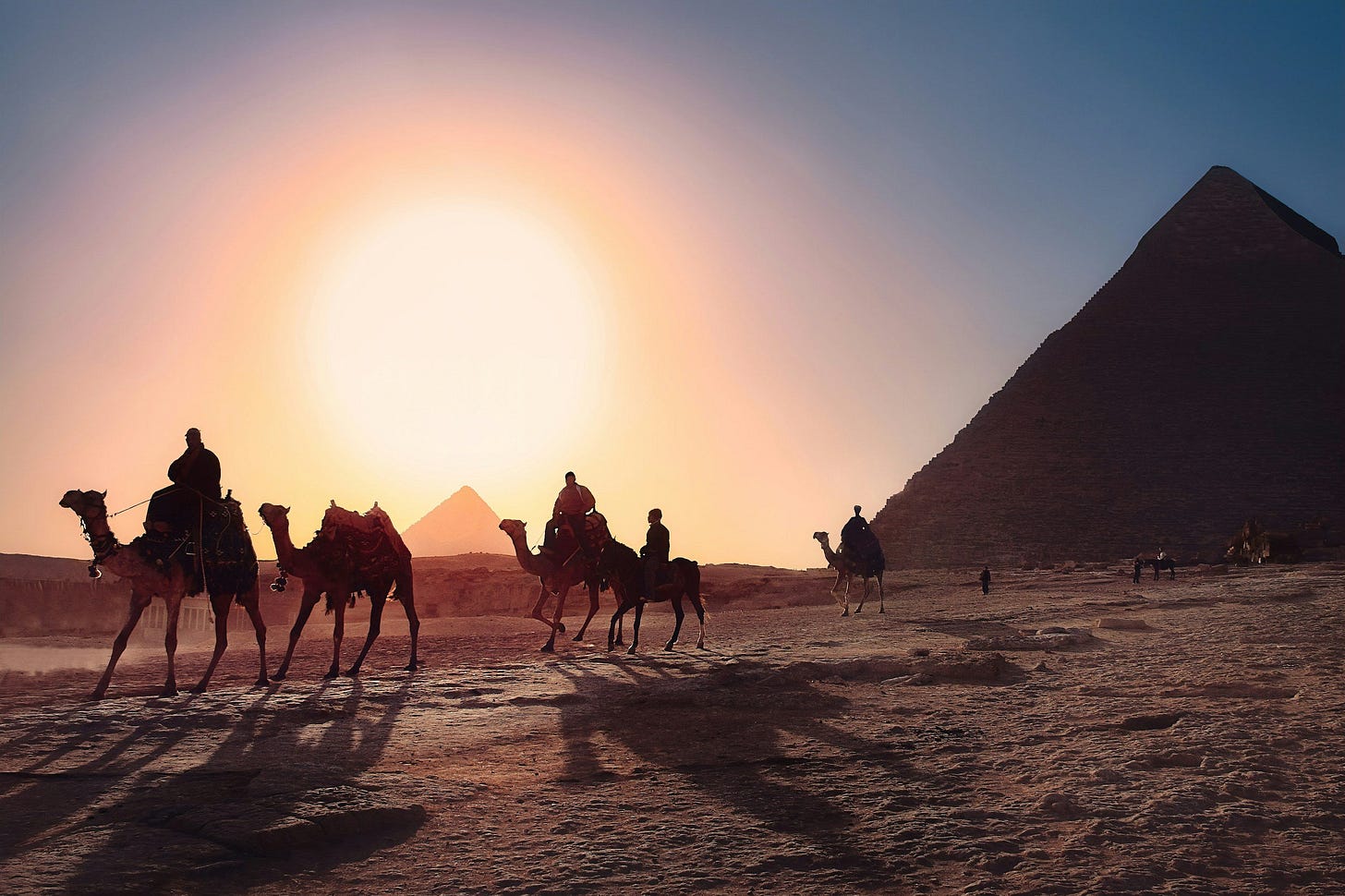 the pyramids
