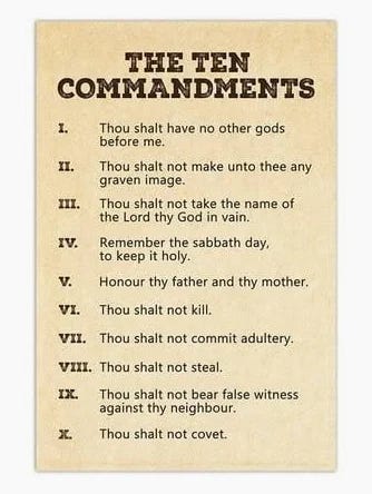 Image of The Ten Commandments Poster, 10 Commandments Religion Wall Art, Religious Bible Old Testament Rules Scripture Verse Decalogue Cool Wall Decor Art Image of The Ten Commandments Poster, 10 Commandments Religion Wall Art, Religious Bible Old Testament Rules Scripture Verse Decalogue Cool Wall Decor Art
