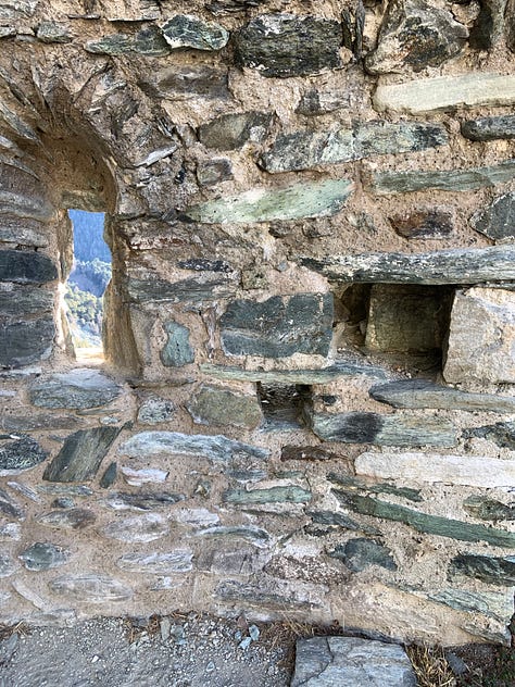Romanesque castle church in Graines, Italy