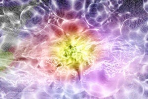 Quantum vacuum fluctuations, conceptual illustration.
