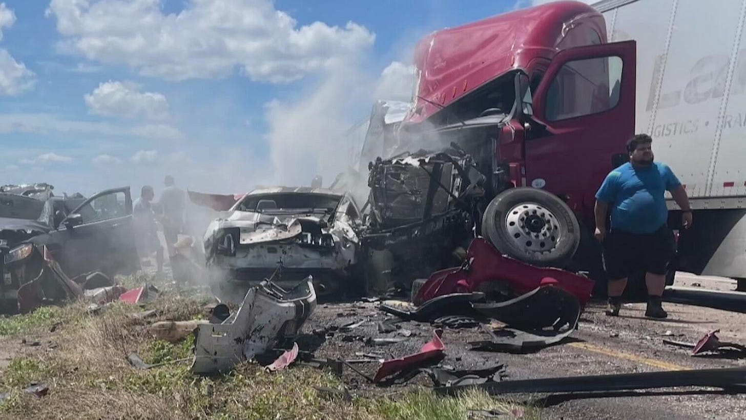 Residents shocked by devastating crash near Terrell that killed 5 after  semi driver falls asleep