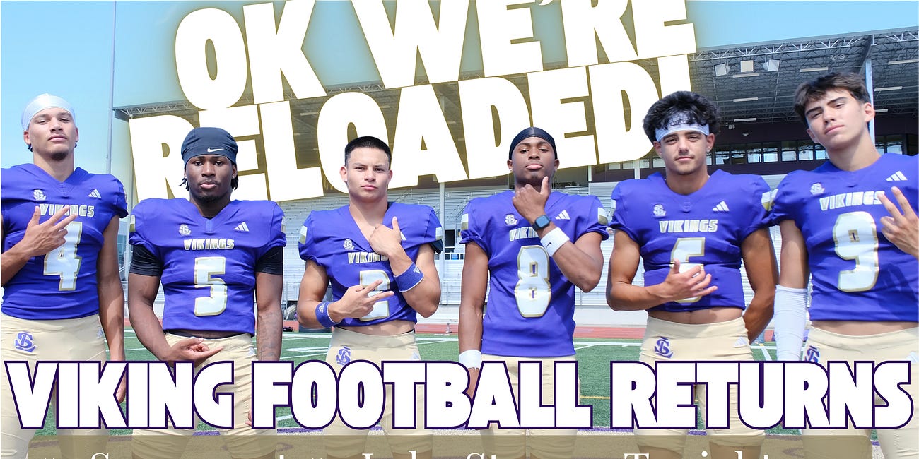 Viking Football Tonight: #4 Lake Stevens Hosts State Champion #1 Sumner Spartans, 7:00 pm Kickoff at LSHS