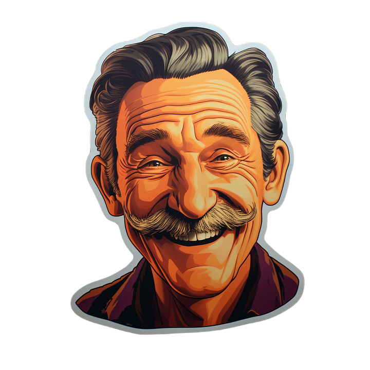 cartoonish face stickers