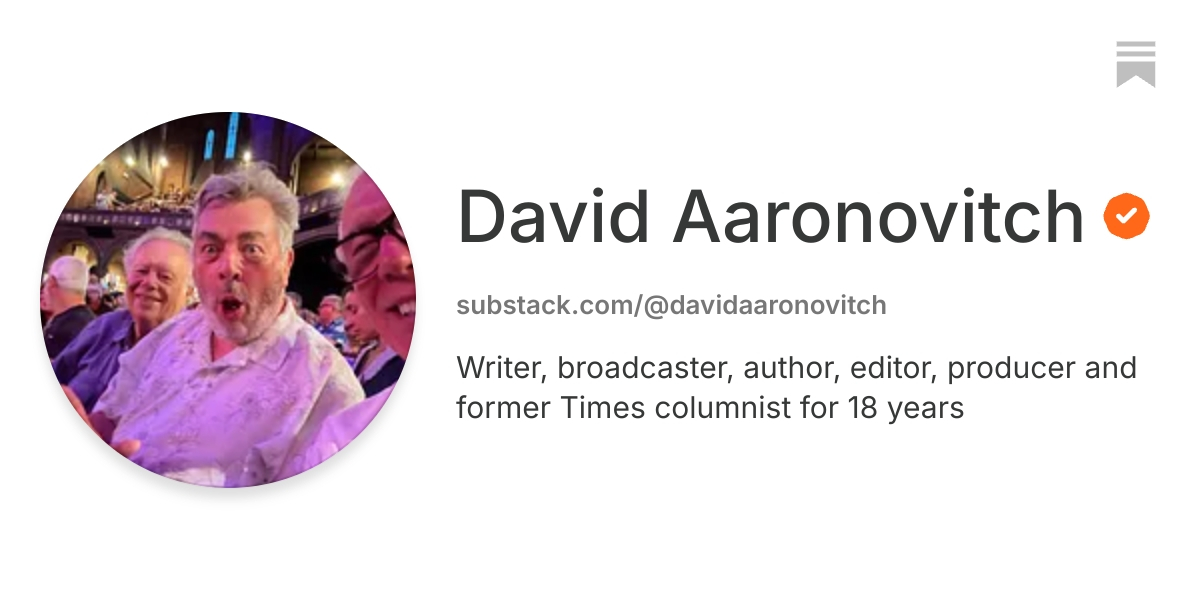 David Aaronovitch | Substack
