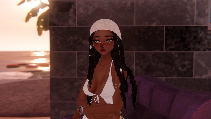 This gallery contains still and animated views of Hayweee's avatar hair.