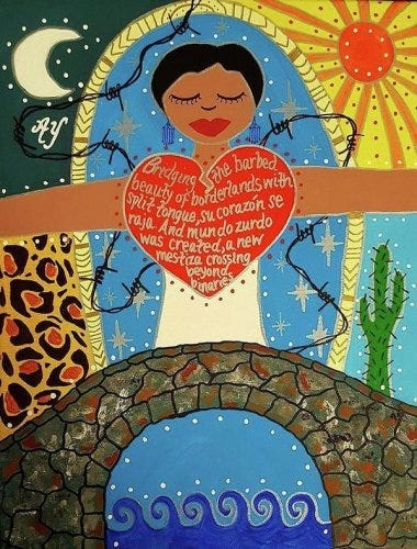 Gloria Anzaldúa by Angela Yarber