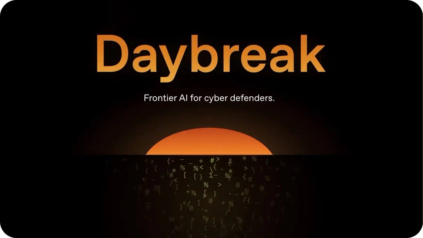 Ilustración promocional de Daybreak, el programa de ciberseguridad de OpenAI, publicada por IA en Español junto al artículo original