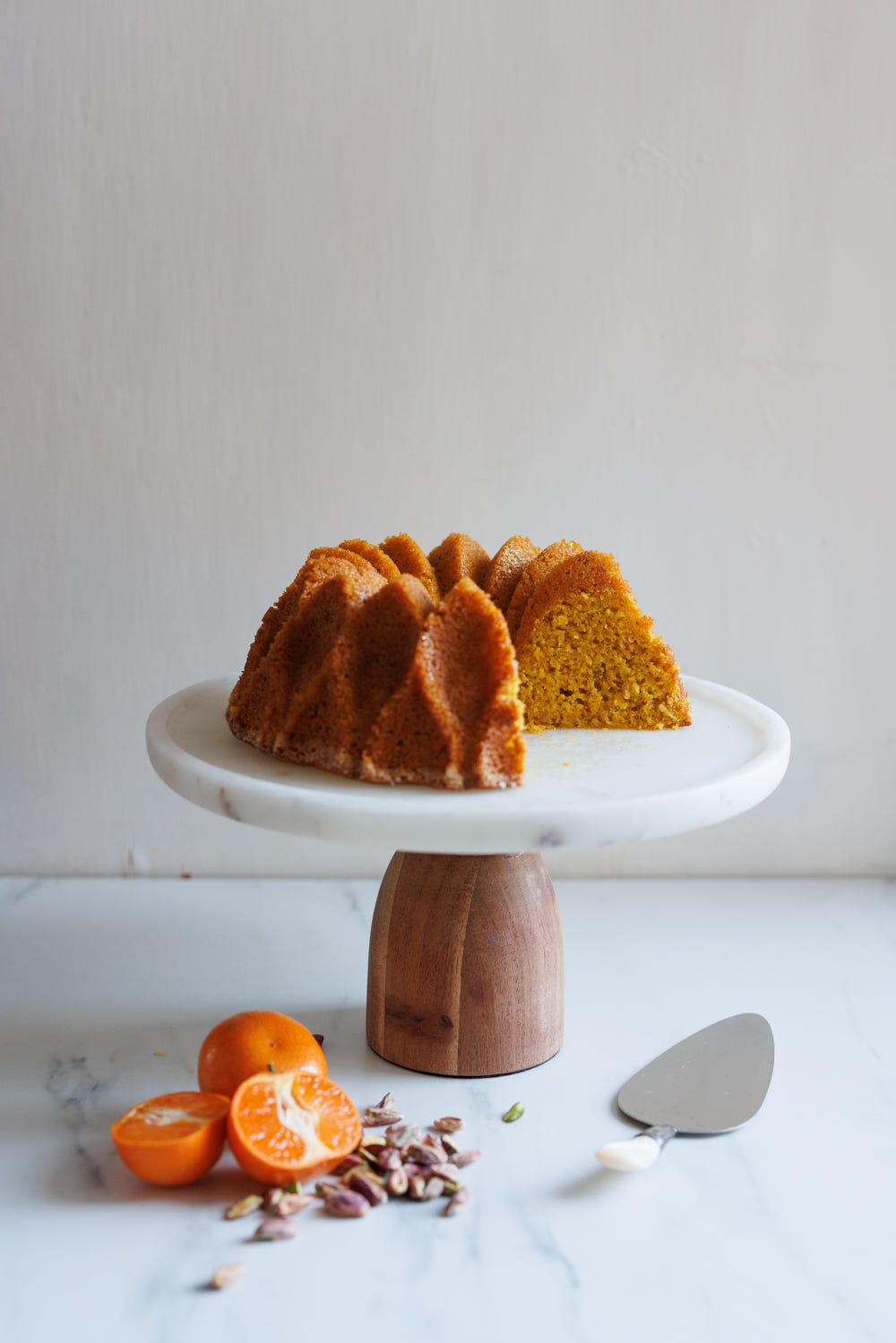 Mandarin-Pistachio Ring Cake - by Zoë François